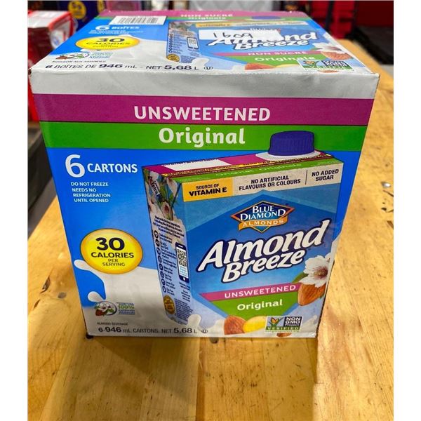 6 CARTONS OF ALMOND BREEZE MILK