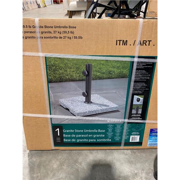 59.5LB GRANITE STONE UMBRELLA BASE