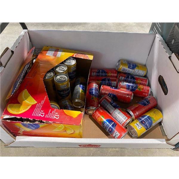 APPROX. 20 CANS OF ASSORTED SPARKLING DRINKS