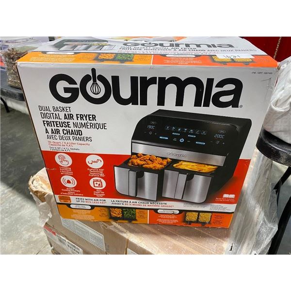 GOURMIA DUAL BASKET DIGITAL AIR FRYER