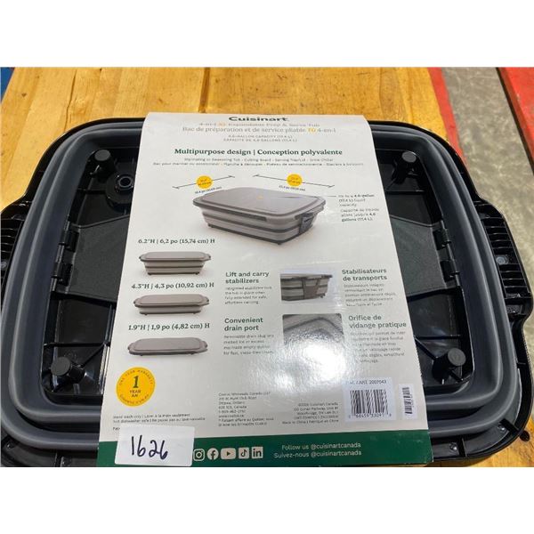 CUISINART COLLAPSEABLE SERVE TUB AND PREP TABLE