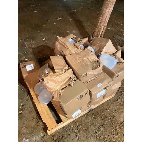 PALLET LOT OF 4L JUGS OF DISTILLED WATER - FEW MAY BE BUSTED