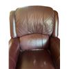 Image 3 : Dark Brown Leather Recliner Chair with Nailhead Trim, 34" Wide x 40" High