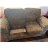 Image 4 : Patterned Upholstered Loveseat with Rolled Arms and Cushions, 63" x 33"