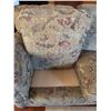 Image 3 : Three-Seat Fabric Sofa with Rolled Arms and Patterned Upholstery, 82" x 36"