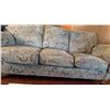 Image 4 : Three-Seat Fabric Sofa with Rolled Arms and Patterned Upholstery, 82" x 36"