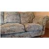 Image 6 : Three-Seat Fabric Sofa with Rolled Arms and Patterned Upholstery, 82" x 36"