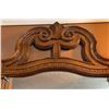 Image 3 : Ornate Wood Framed Wall Mirror with Carved Top Detail, 31" x 54"