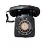 Image 1 : Bell System Western Electric Black Rotary Dial Desk Telephone