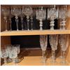 Image 1 : Cut Crystal Stemware Set, 16 Pieces Including Wine and Champagne Glasses