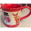 Image 4 : Temp-tations Winter Whimsy Snowman Ceramic Cocoa Set with 14 oz Mugs (5 Pieces)