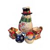 Image 1 : Ceramic Snowman Cookie Jar and Holiday Creamers Assorted Lot, 5 Pieces