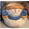 Image 2 : Ceramic Snowman Cookie Jar and Holiday Creamers Assorted Lot, 5 Pieces