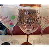 Image 3 : 3 Holiday Wine Glasses and 4 Snowman Salt and Pepper Shakers