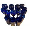 Image 4 : 12 Cobalt Blue Glasses with Celestial Sun, Moon and Stars Design