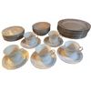 Image 1 : Noritake China Set With Floral Pattern, Service For Four, Includes Plates And Cups