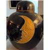 Image 2 : Ceramic Lidded Jar with Gold Crescent Moon and Stars Motif