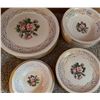 Image 2 : Floral Dinnerware Set with Gold Trim, Includes Plates and Bowls, Rose Pattern
