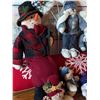Image 2 : Plush and Fabric Snowman Christmas Decor Lot, 10 Pieces