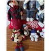 Image 3 : Plush and Fabric Snowman Christmas Decor Lot, 10 Pieces