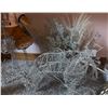 Image 3 : Holiday Decor Lot: Wire Deer Sleigh Set, Angels, Ornaments, Plush Bear, Bunnykins Box