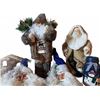 Image 4 : Christmas Decorations Including Santa Figures, Nativity Scene, and Snowman Jar