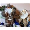 Image 5 : Christmas Decorations Including Santa Figures, Nativity Scene, and Snowman Jar
