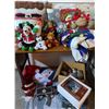 Image 1 : Large Assortment of Christmas Decorations, Plush Toys, Ornaments, Stockings, Holiday Decor