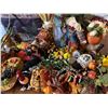 Image 2 : Large Assorted Fall Thanksgiving Decor Lot With Pumpkins, Wreaths, Scarecrows