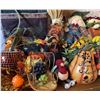 Image 4 : Large Assorted Fall Thanksgiving Decor Lot With Pumpkins, Wreaths, Scarecrows