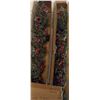 Image 1 : 3 Christmas Lighted Garlands with Pinecones and Red Berries