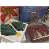 Image 2 : Christmas Decor Lot: Danson Very Merry Snowman Candelabra, Trees, Ornaments