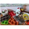 Image 1 : Silicone Baking Molds, SpongeBob Pan, and Countertop Mixer Kitchen Lot