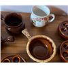 Image 4 : 12 Brown Glazed French Onion Soup and Escargot Crocks with Tomato Soup Mug
