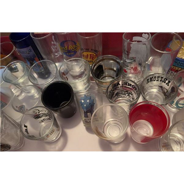 Souvenir Shot Glasses and Drinkware Collection, Various Locations