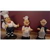 Image 3 : Kitchen Decor Set with Chef Figurines, Utensil Kit, Scales, Ramekin Set, and Serving Stone