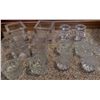 Image 1 : Clear Pressed Glass Candle Holders and Votive Cubes, 10-Piece Lot