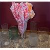 Image 1 : Decorative Glass Vases and Candle Holders, 8 Pieces, Mixed Designs