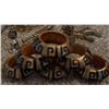 Image 2 : Animal Theme Lot: Giraffe Teapot, Brass Figurines, Cow Mugs, Napkin Rings