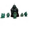 Image 1 : Six Green Buddha Figurines Assorted Styles Resin or Jade-Look