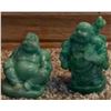 Image 2 : Six Green Buddha Figurines Assorted Styles Resin or Jade-Look
