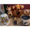 Image 2 : Decorative Collectibles Including Coca-Cola Tray, Figurines, Ceramic Spoon Rest
