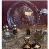 Image 2 : Glass and Metal Serveware and Tableware Including Christmas Platter