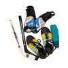 Image 1 : Youth Sports Lot With Adidas Soccer Cleats, Nike Shin Guards, NHL Mini Sticks, Sock Pair