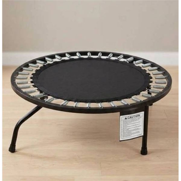Mini Trampoline With Black Frame and Elastic Bands