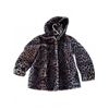 Image 1 : Guillaume Faux Fur Leopard Print Hooded Jacket