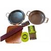 Image 1 : Lot: Pans, Cutting Board, Ollivanders Wand Box, Gerber Multi-Lock Tool, Slicer