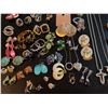 Image 2 : Costume Jewellery Lot with Earrings, Necklaces, and Brooches, Various Styles