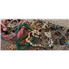 Image 2 : Costume Jewellery Lot With Necklaces, Beaded Strands, Bracelets And Basket