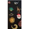 Image 4 : 20 Mixed Brooches Including Enamel, Rhinestone, and Christmas Designs